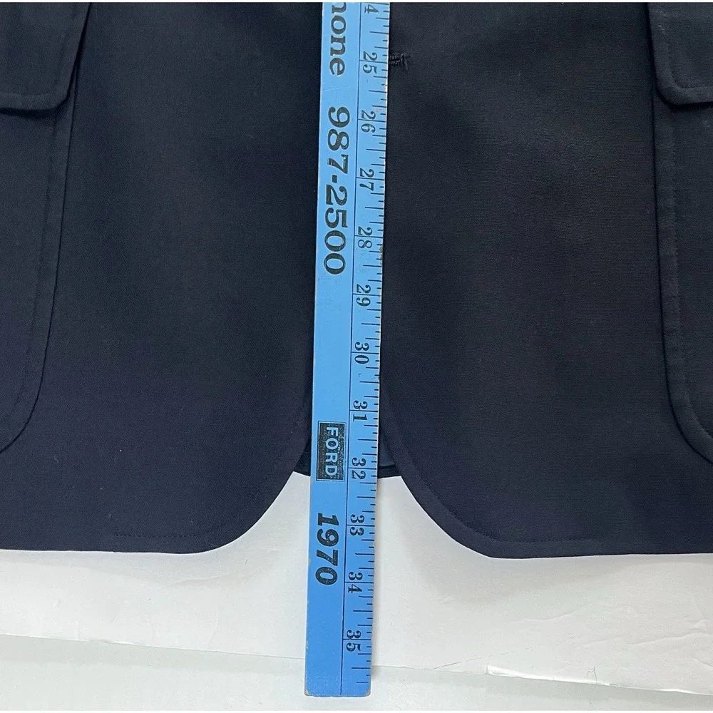 Brooks Brothers Blazer Men's 45L Navy Gold Buttons Brooksease Made in USA Preppy